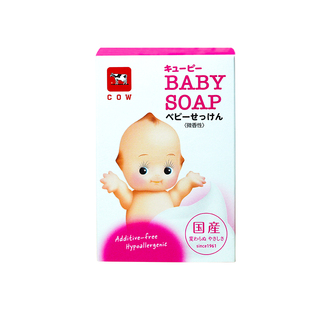 日本COW牛乳石碱婴儿沐浴皂保湿低敏儿童宝宝专用沐浴洗澡洗脸皂