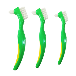 保丽净全半口假牙清洁片专用义齿假牙刷雅克菱刷戴牙套正畸保持器