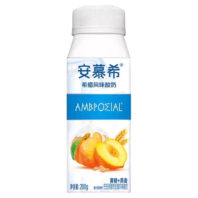 伊利安慕希黄桃燕麦酸奶甄选原料