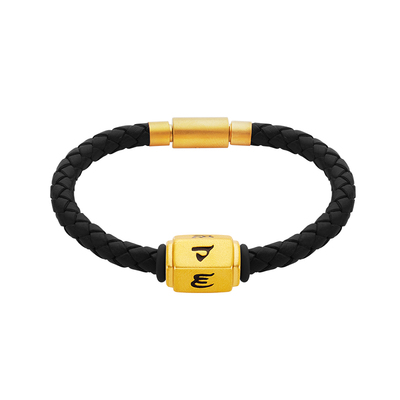 黄金六字箴言手环男女款七夕礼物