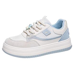 回力女鞋厚底小白鞋女2025新款爆款夏季透气网面板鞋女款运动鞋子