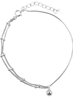 s925纯银通体极简风手链女