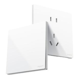 罗格朗开关插座面板墙壁家用维翼16a空调一开5斜五孔86型内嵌入式