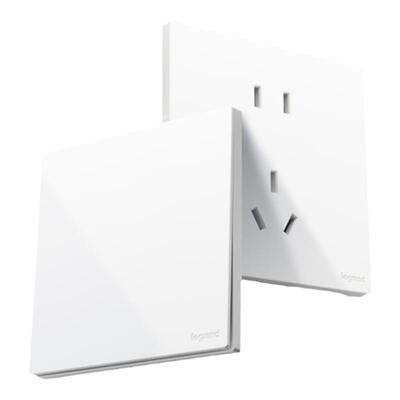 罗格朗开关插座面板墙壁家用维翼16a空调一开5斜五孔86型内嵌入式