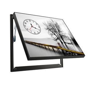 电表箱装饰画组合套装北欧带钟表现代简约配电箱电闸盒带钻挂画时