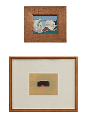 稀有元素【岛屿】中古挂画抽象法式风景餐厅卧室客厅装饰画