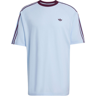 Adidas/阿迪达斯正品三叶草男士针织透气宽松经典休闲T恤HZ3831