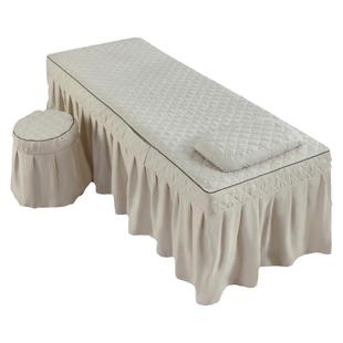 美容床罩单件按摩理疗简约带洞美容院专用洗头床套可定制四季通用