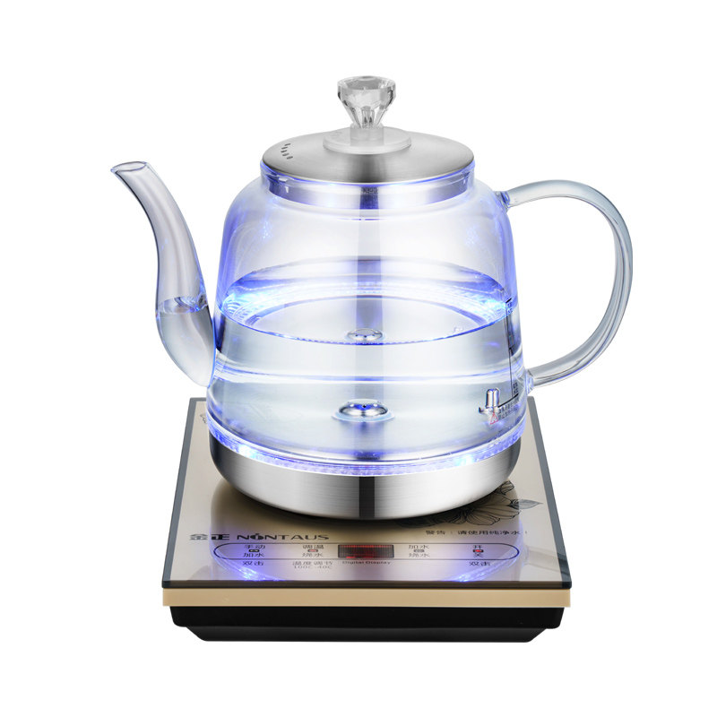 金正全自动底部上水壶玻璃电热水壶家用泡茶专用茶台抽水式电茶炉