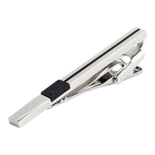 IFSONG银色简约领带夹男士时尚商务配饰高档固定夹子职业西服别针