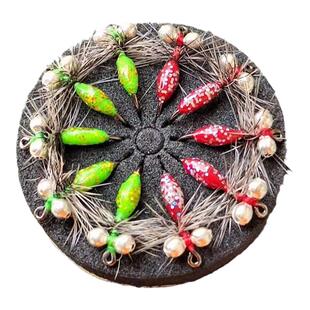 银眼腹节毒蚊 蓑羽飞蝇钩 微物路亚马口白条溪哥小翘嘴 单钩/线组