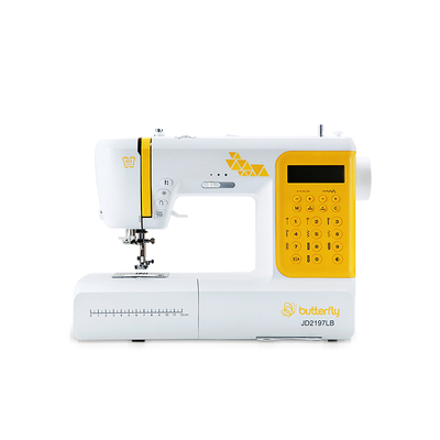 蝴蝶牌电子家用自动缝纫机可锁边