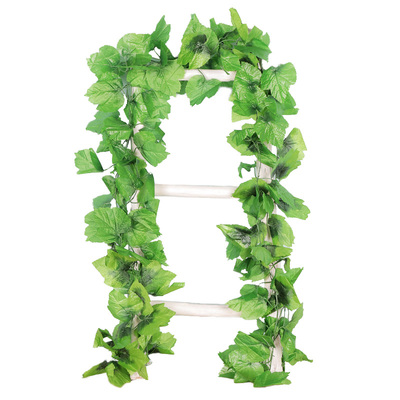 仿真绿叶藤条假花藤吊顶管道遮挡