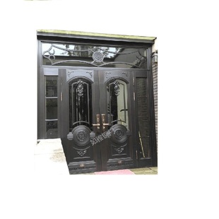 豪华酒店铜门玻璃铜大门地弹簧门定做别墅大门高端铜门商铺玻璃门