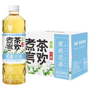 依能茉莉花茶无糖茶饮料500ml*15瓶整箱大麦菊花茶大瓶装0防腐剂