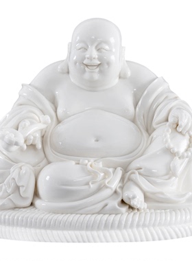 陶瓷大肚子弥勒佛摆件