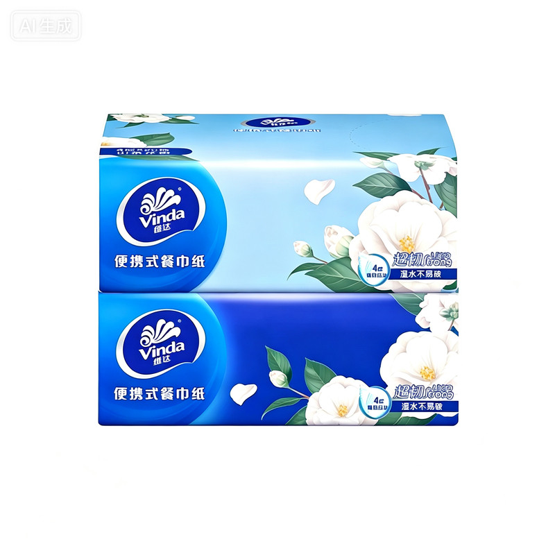 【张凌赫推荐】维达手帕纸山茶花抽纸