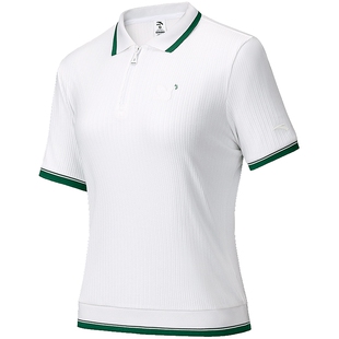 【关晓彤同款】安踏和平鸽网球polo短袖女夏透气修身t恤162538126