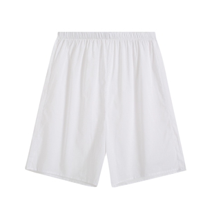 梵高七月夏季新款全棉纯色宽松休闲简约打底裤睡裤外穿短裤