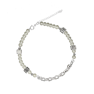 小众原创设计风冰块珍珠项链