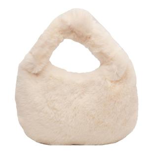 毛绒小包包女2025新款高级感百搭手拎毛茸茸包洋气学生手提小包