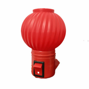 新款全红光LED小夜灯入伙结婚氛围灯笼玉瓶1W长明守岁床头灯