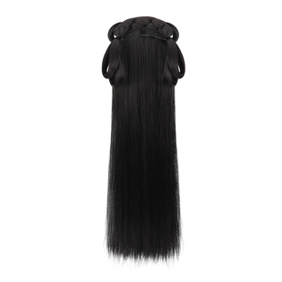 古风战国袍汉服女童头饰假发一体式魏晋风发髻古装假发包马面裙女