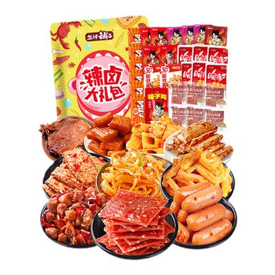 盐津铺子辣卤零食大礼包180包
