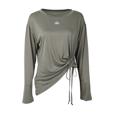 aloactive瑜伽T恤长袖显瘦罩衫女