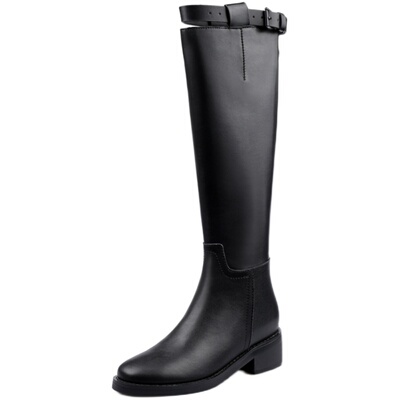 磨脚包退！真皮骑士靴显瘦长筒靴