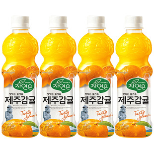 韩国进口熊津柑橘汁济州岛特产饮料橘子饮品果汁原装整箱批特价