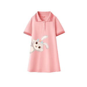 森马集团棉致儿童夏装裙子女孩polo裙洋气休闲女童学院风连衣裙潮