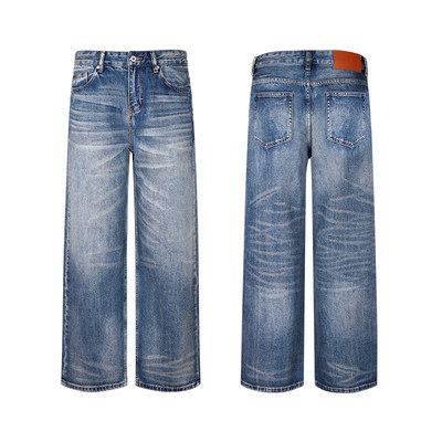 ALLFIT刀锋猫须蓝牛仔裤