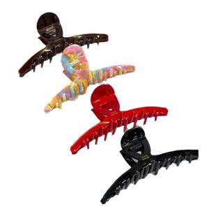 NanMuMu 超大号13CM又字抓夹 韩国france醋酸发夹适合发量多发抓