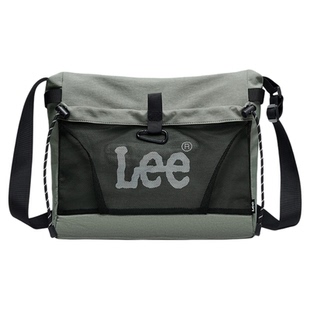 Lee新款轻便斜挎包男包通勤大容量单肩包大学生上课电脑包邮差包