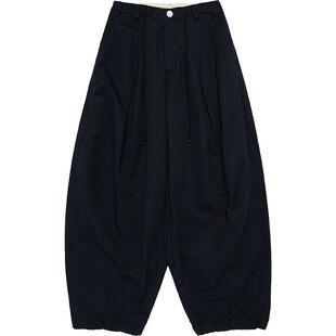 【明星同款】fafamoon2025秋冬新品 宽松水洗量感收脚气球长裤