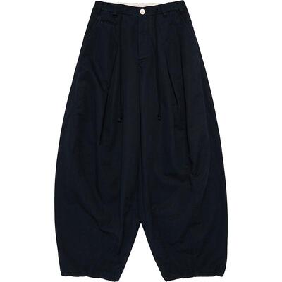 【明星同款】fafamoon2025秋冬新品 宽松水洗量感收脚气球长裤