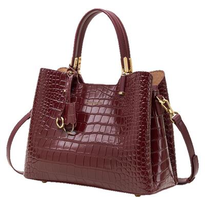 皮尔卡丹2025新款真皮女包