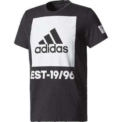 Adidas阿迪达斯男子纯棉运动短袖