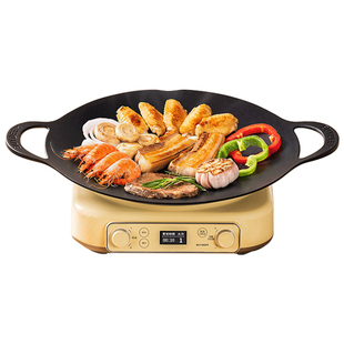 北鼎36cm烤肉锅CP101户外露营不粘锅烧烤盘铁板烧家用便携烤肉盘