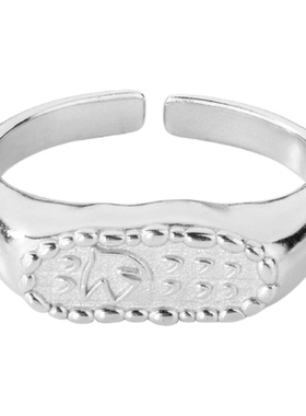 Neverfar飞鸟系列·心羽辑 CORDEALIS归巢·小飞鸟方形刻纹戒指女