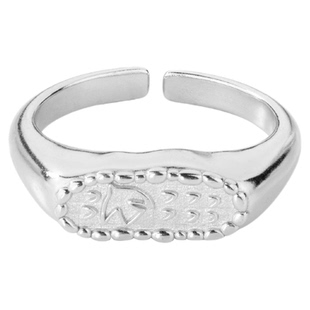 Neverfar飞鸟系列·心羽辑 CORDEALIS归巢·小飞鸟方形刻纹戒指女