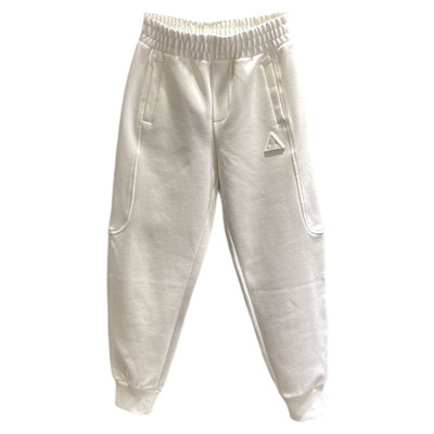 白色休闲运动裤女哈伦束脚卫裤