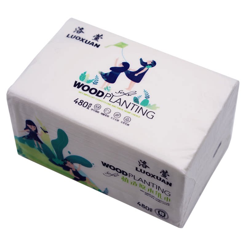 洛萱抽纸整箱批发480张100包