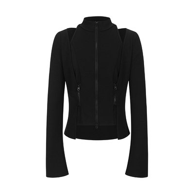 三穿拉链长袖小高领打底组合