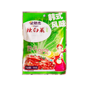 金地杰辣白菜108g韩国风味泡菜下饭菜韩式咸菜酱菜石锅拌饭配菜