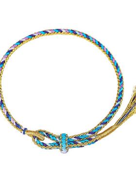 兔年端午节五彩绳编织手绳