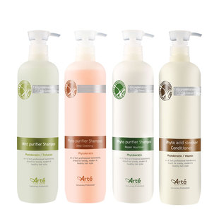 Arte阿丽德洗发水深层洁净护理柔顺薄荷植物酸性洗发水韩国护发素