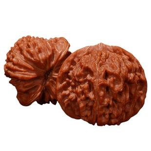 山中玉文玩核桃天然野生四座楼狮子头白苹果园磨盘麒麟纹官帽礼物