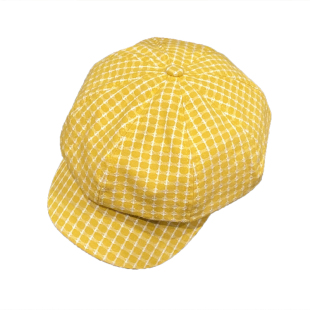 帽子女韩版潮休闲透气八角帽日系英伦鸭舌帽春夏天薄款贝雷帽春季